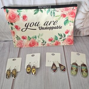 Boho Western Dangle Earrings Lot Sunflower Longhorn Gift Shop